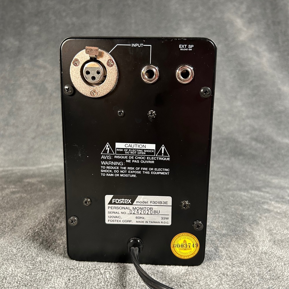 Fostex 6301B Personal Monitor Active Studio Speaker 6301B3E Black - Picture 3 of 8